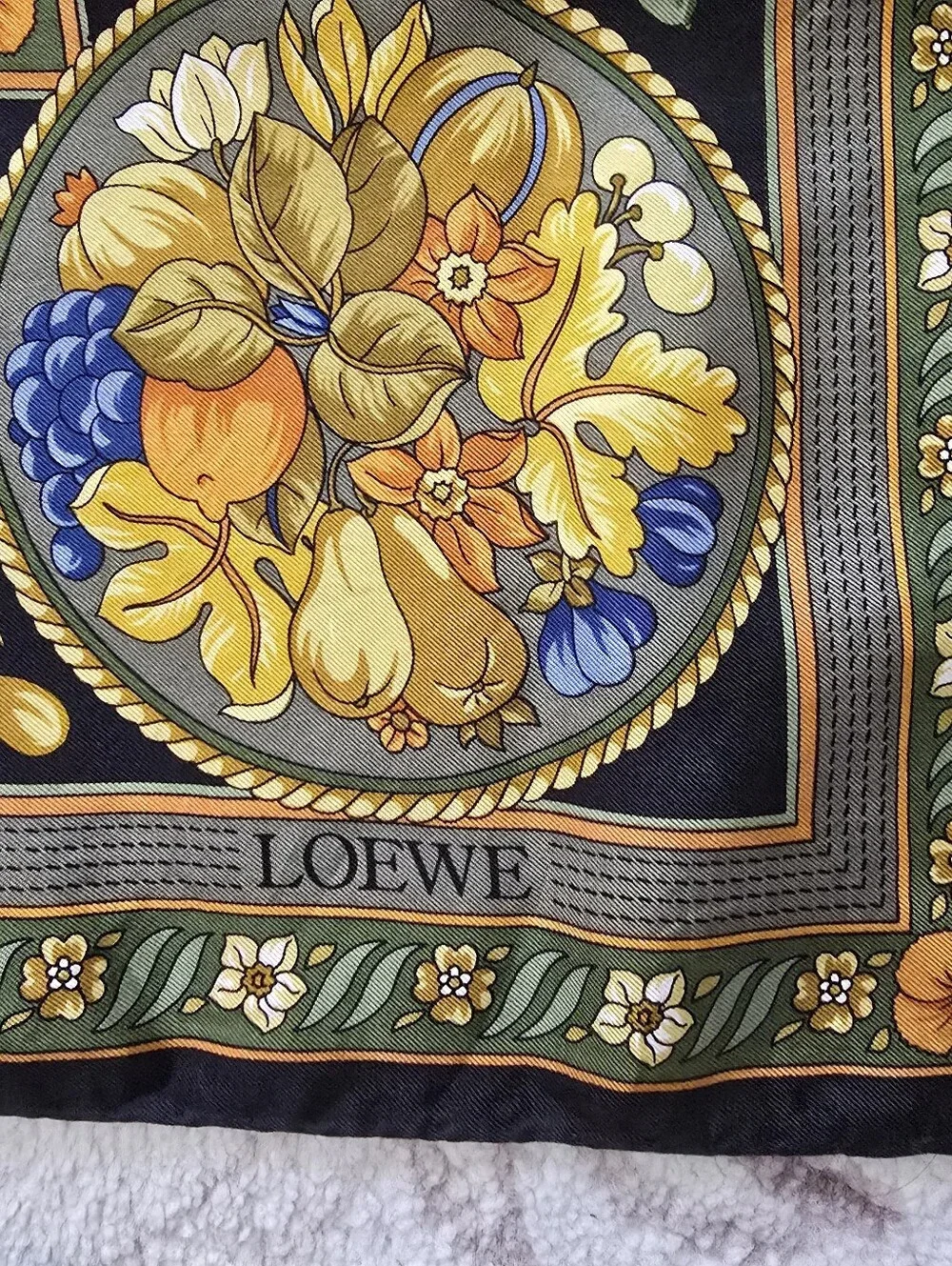 Loewe Silk Scarf Vintage 34